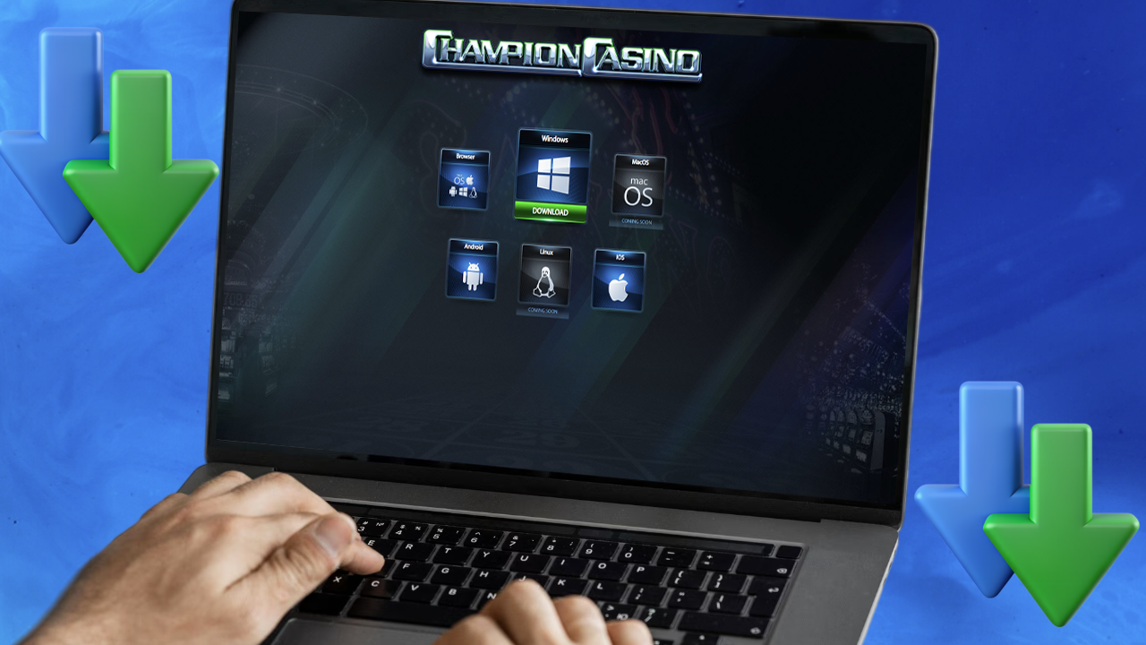 Додаток Сhampion Casino на комп'ютер
